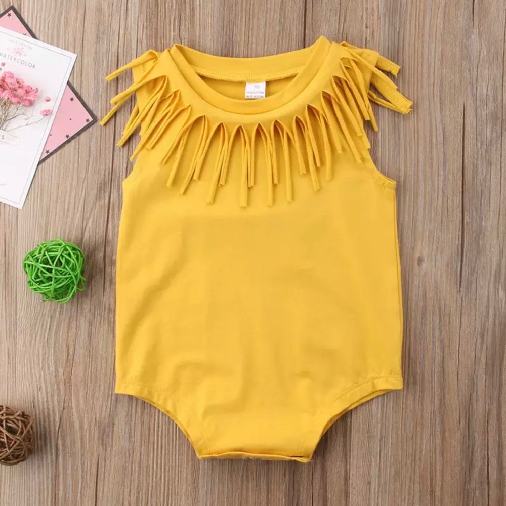 Boho Fringe Baby Bodysuit Onesie - Picture 5 of 8